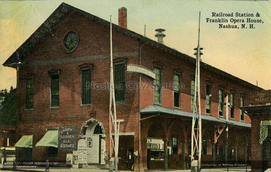 Railroad Station & Franklin Opera House, Nashua, New Hampshire